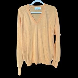 Christian Dior Vintage Sunset Orange Knit Sweater w/COA